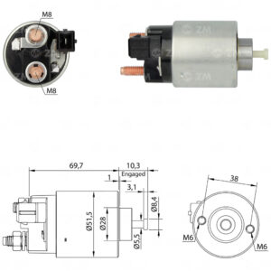 Solenoide Zm SOL-ZM996 Solenoide Zm SOL-ZM996