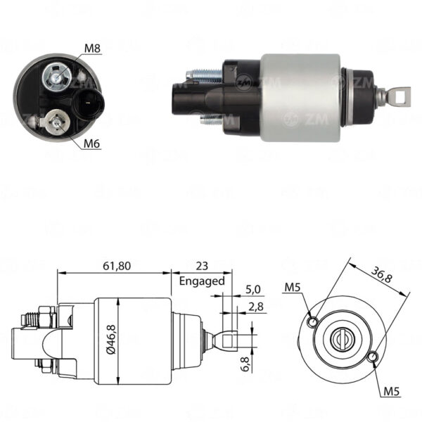 Solenoide Zm SOL-ZM2281 Solenoide Zm SOL-ZM2281