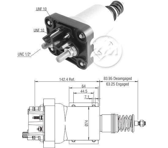 Solenoide Zm SOL-ZM2950 Solenoide Zm SOL-ZM2950