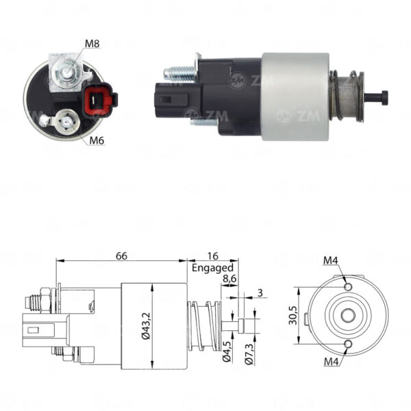 Solenoide Zm SOL-ZM390 Solenoide Zm SOL-ZM390