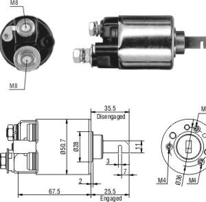 Solenoide Zm SOL-ZM602 Solenoide Zm SOL-ZM602