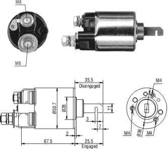 Solenoide Zm SOL-ZM602 Solenoide Zm SOL-ZM602