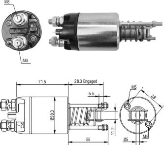 Solenoide Zm SOL-ZM4651 Solenoide Zm SOL-ZM4651