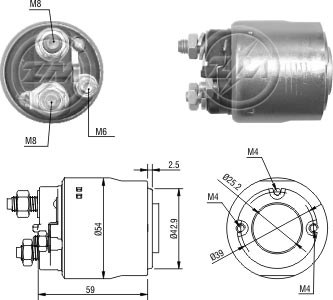 Solenoide Zm SOL-ZM498 Solenoide Zm SOL-ZM498