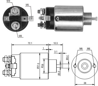 Solenoide Zm SOL-ZM695 Solenoide Zm SOL-ZM695