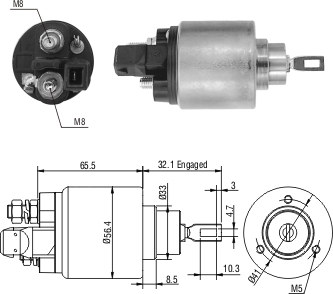 Solenoide Zm SOL-ZM972 Solenoide Zm SOL-ZM972