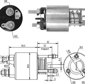 Solenoide Zm SOL-ZM1595 Solenoide Zm SOL-ZM1595