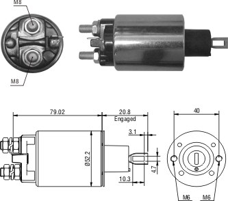 Solenoide Zm SOL-ZM480 Solenoide Zm SOL-ZM480