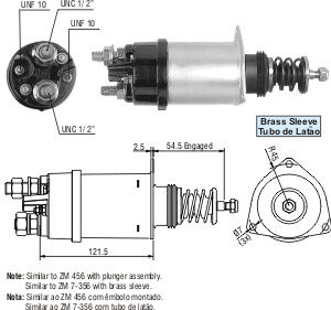 Solenoide Zm SOL-ZM356 Solenoide Zm SOL-ZM356