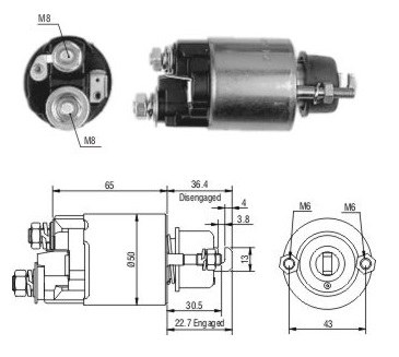 Solenoide Zm SOL-ZM702 Solenoide Zm SOL-ZM702
