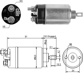 Solenoide Zm SOL-ZM521 Solenoide Zm SOL-ZM521