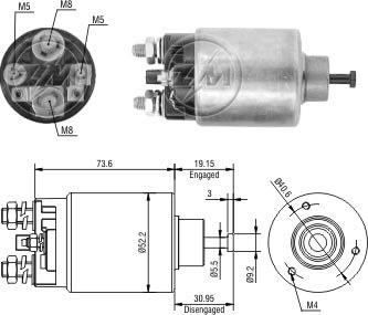 Solenoide Zm SOL-ZM1860 Solenoide Zm SOL-ZM1860