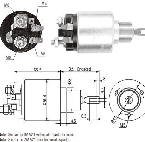 Solenoide Zm SOL-ZM580