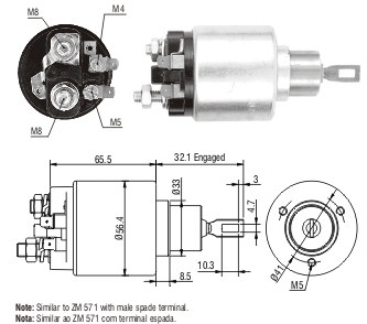 Solenoide Zm SOL-ZM580 Solenoide Zm SOL-ZM580