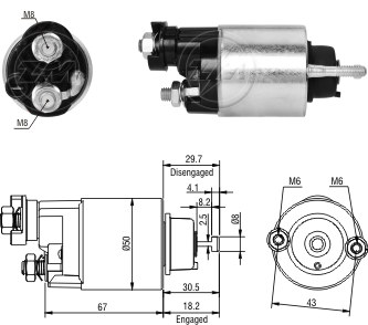 Solenoide Zm SOL-ZM2705 Solenoide Zm SOL-ZM2705