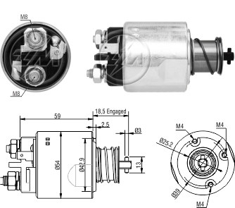 Solenoide Zm SOL-ZM5491 Solenoide Zm SOL-ZM5491