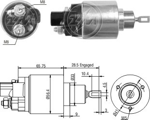 Solenoide Zm SOL-ZM1978 Solenoide Zm SOL-ZM1978