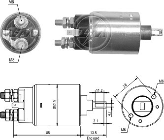 Solenoide Zm SOL-ZM2981 Solenoide Zm SOL-ZM2981