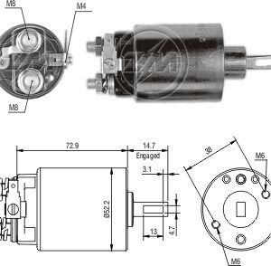 Solenoide Zm SOL-ZM780