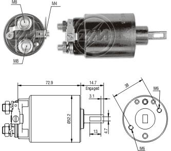 Solenoide Zm SOL-ZM780 Solenoide Zm SOL-ZM780
