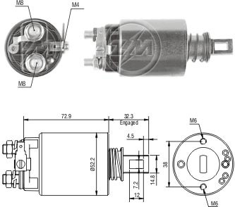 Solenoide Zm SOL-ZM686 Solenoide Zm SOL-ZM686