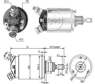 Solenoide Zm SOL-ZM546 Solenoide Zm SOL-ZM546