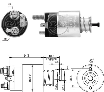 Solenoide Zm SOL-ZM1391 Solenoide Zm SOL-ZM1391