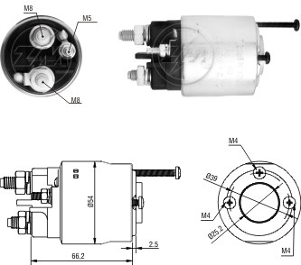 Solenoide Zm SOL-ZM2496 Solenoide Zm SOL-ZM2496